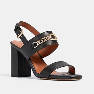 Brand New COACH MARI LEATHER SANDAL, Size 5.5